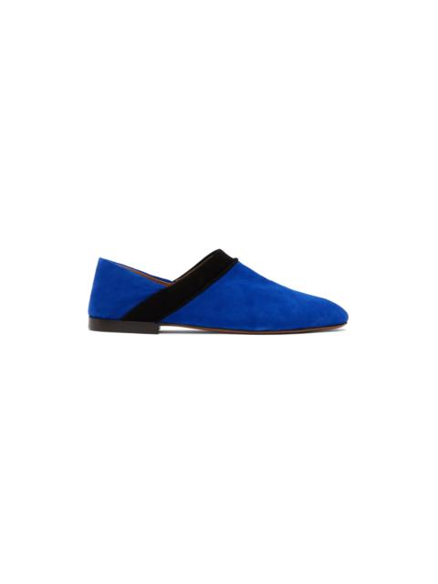 WALES BONNER Blue Flat Loafers