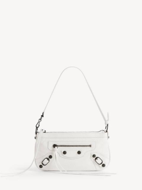 BALENCIAGA Women's Le City Pouch On Strap in Optic White