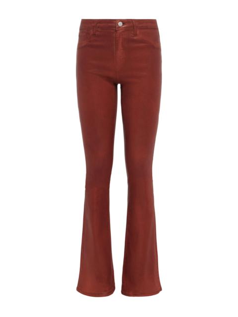 L'AGENCE Marty Coated Flare Jean