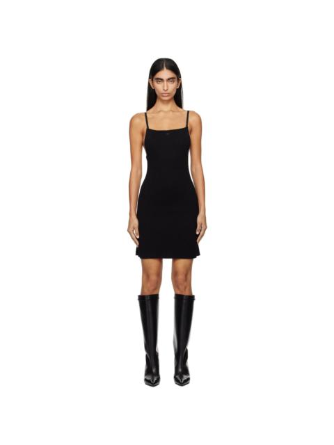 courrèges Black Ribbed Minidress