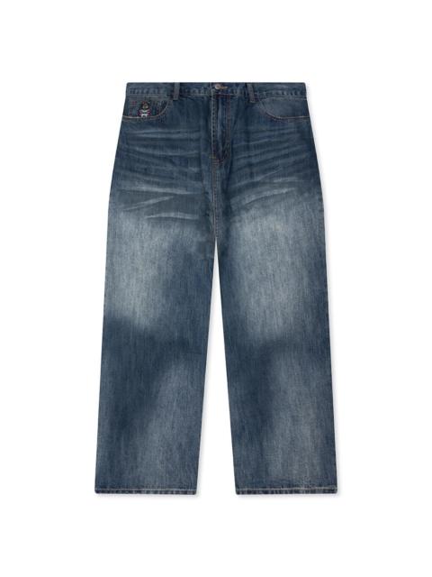 KidSuper WASHED DOVES DENIM JEANS - BLUE