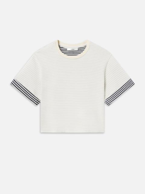 FRAME The Stripe Cuff Top