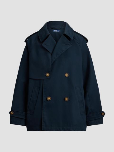 Polo Ralph Lauren Women's Cotton Twill Balloon Trench Coat - Navy