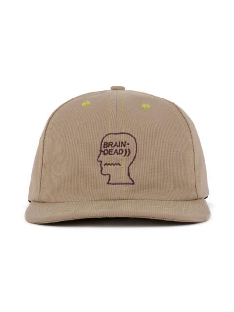 BRAIN DEAD Bedford Cord Logohead Hat - Khaki