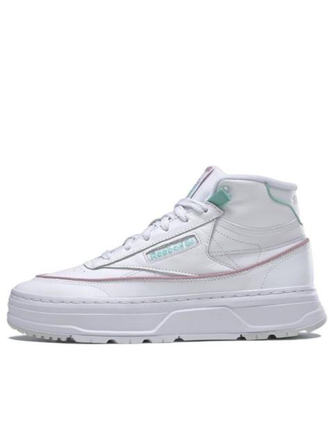 (WMNS) Reebok Club C Geo Mid 'White Lilac Teal' GZ4938