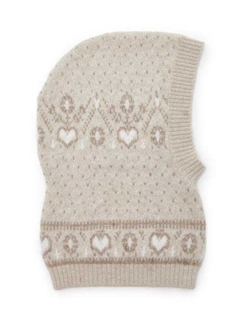 KHAITE Caspian Cashmere Balaclava ivory