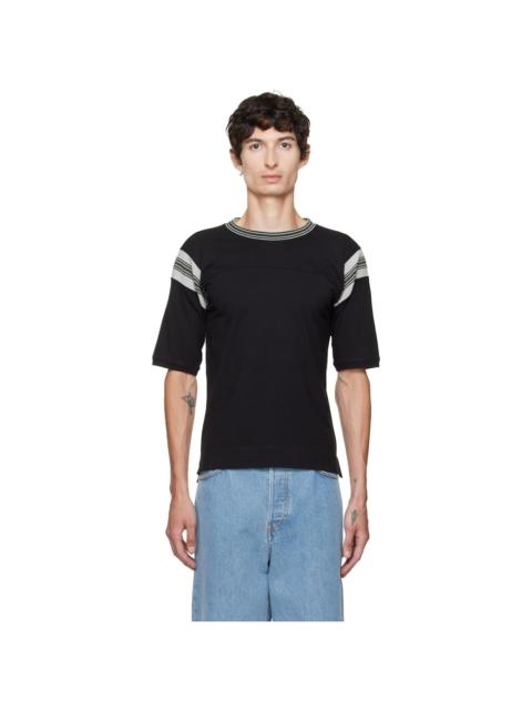 Dries Van Noten Black Striped T-shirt