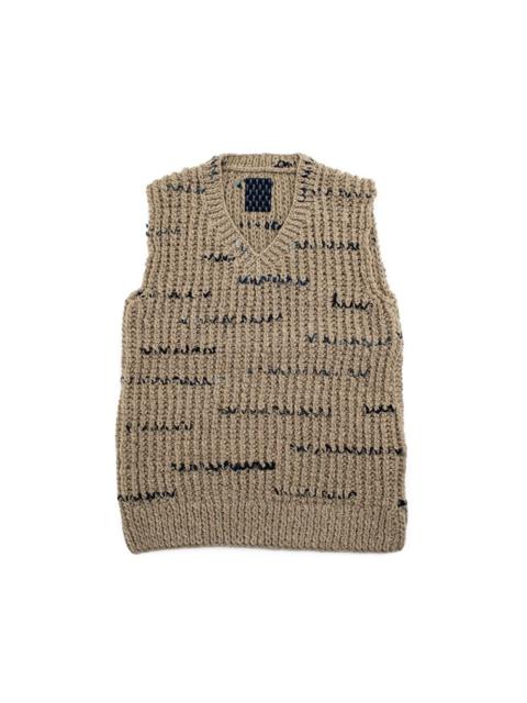 visvim V-NECK VEST (N.D.) BEIGE