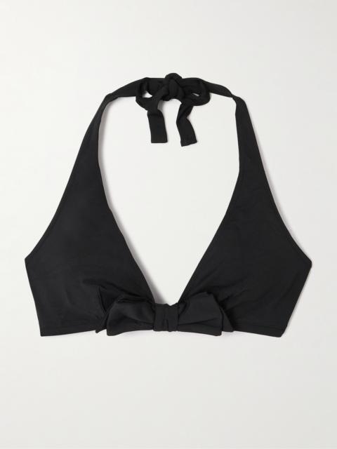 ERES Style Bow-detailed Triangle Halterneck Bikini Top