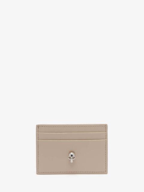 Women's Skull Card Holder in Camel