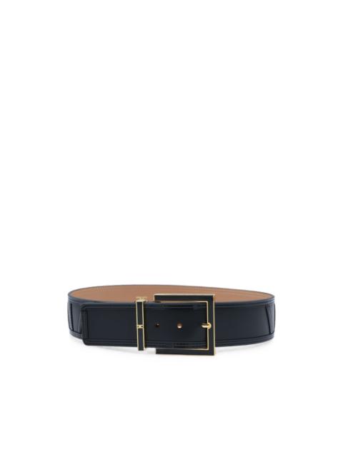 ELISABETTA FRANCHI belt with enamelled buckle