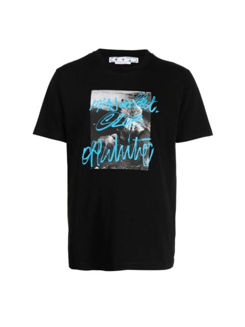 graphic-print crew neck T-shirt