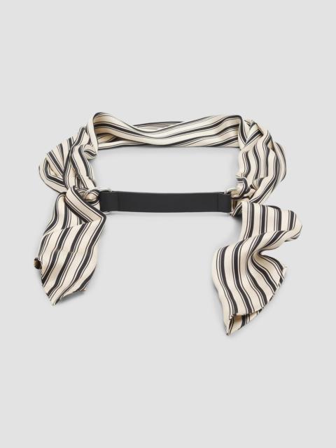 rag & bone Women's Michele Striped Silk Scarf Belt - Sunset