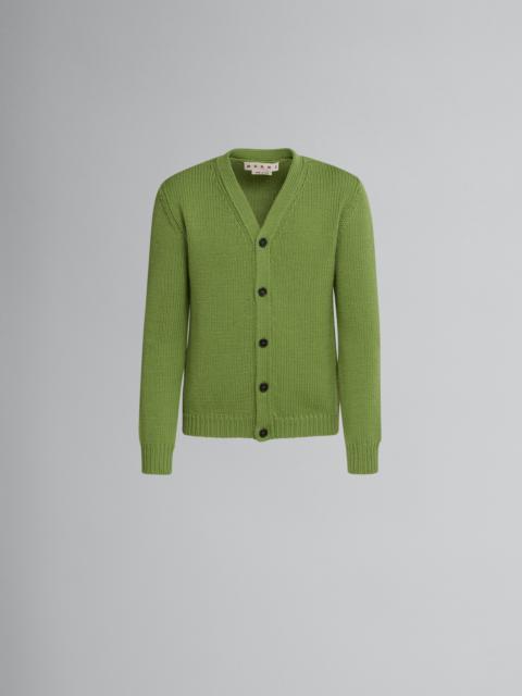 Marni GREEN WOOL CARDIGAN