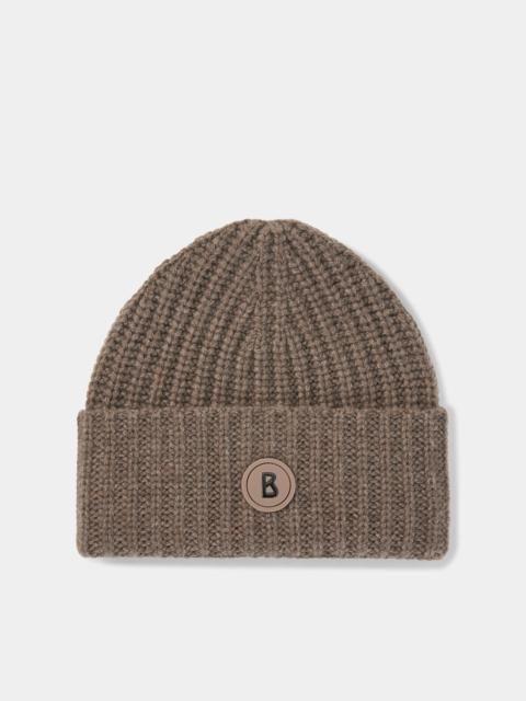 BOGNER Kilian knitted cashmere hat in Hazel