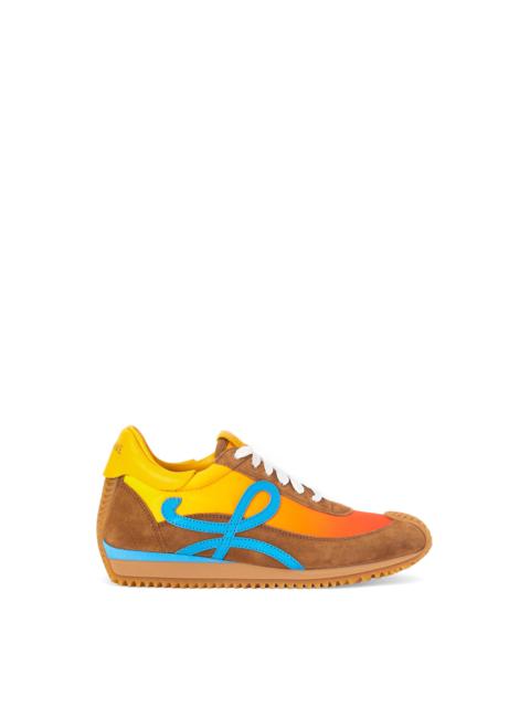 Loewe Flow runner in nylon and suede