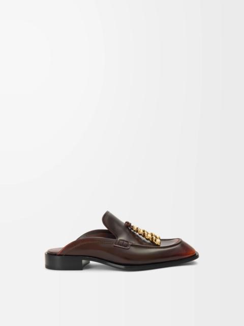 Loewe Edge loafer mule in brushed-off calfskin