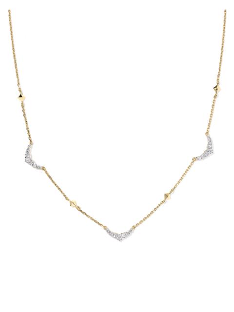 KENDRA SCOTT 0.17 ct Sophee 14k Yellow Gold Strand Necklace