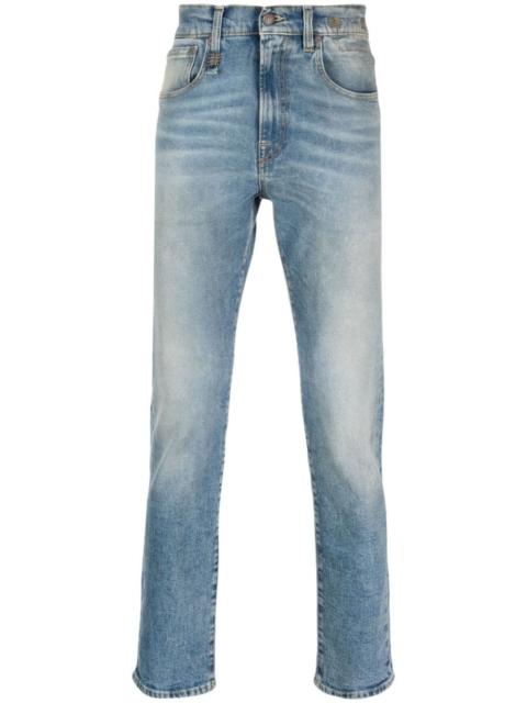 R13 slim-fit stonewashed jeans