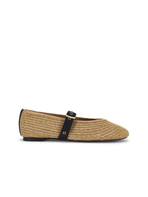 Madewell Raffia Remy Mary Jane Flat
