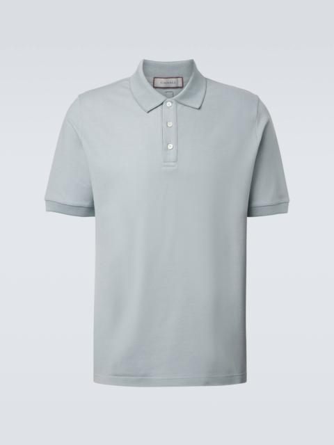 Canali Cotton piqué polo shirt