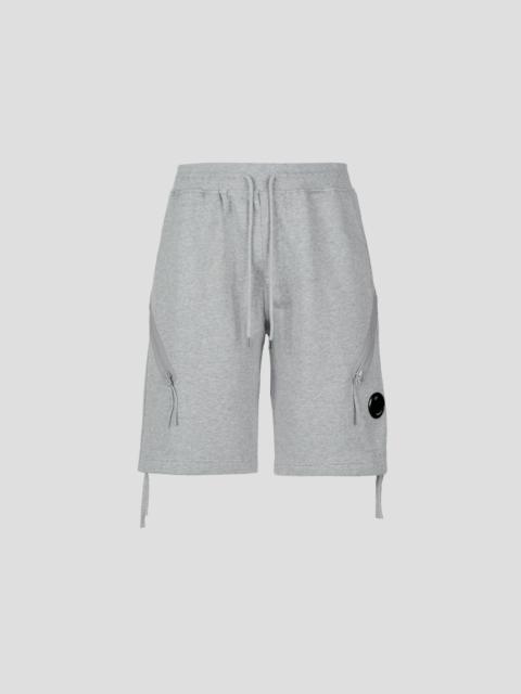 C.P. Company Diagonal Raised Fleece Zipped Pocket Shorts