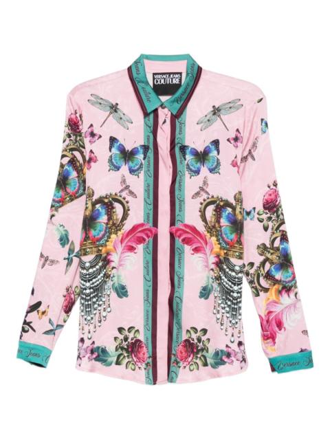 VERSACE JEANS COUTURE floral-print shirt