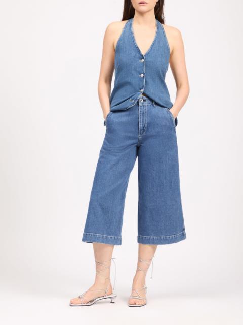 rag & bone Jade Capri Jean High-Rise in Lightweight Rigid Denim