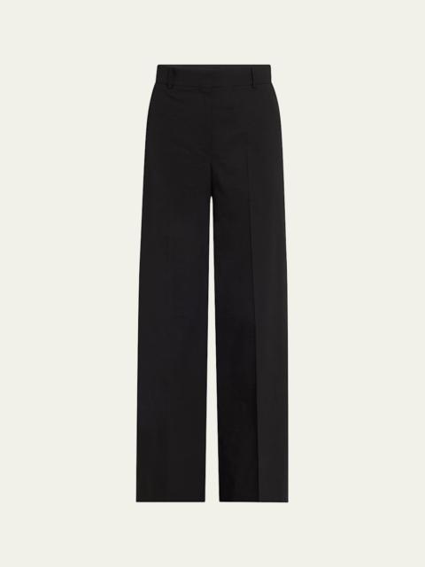 Theory Good Crunch High-Waist Wide-Leg Trousers