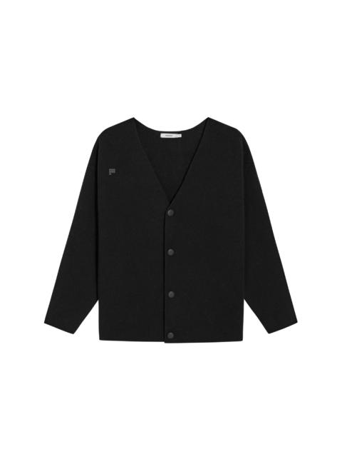 PANGAIA Mens Recycled Cashmere Cardigan - Black