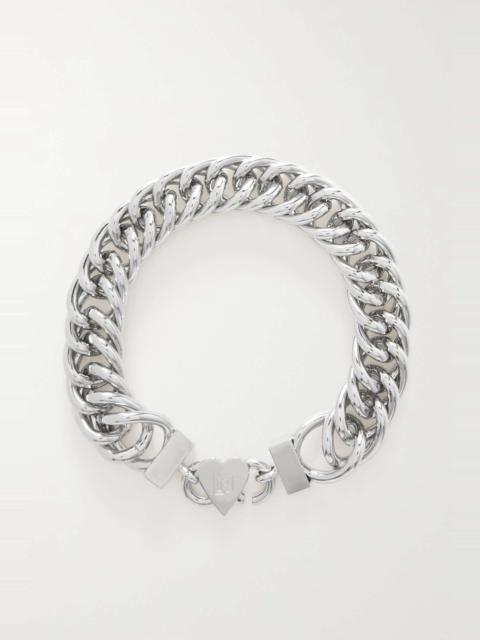 rabanne Heart silver-tone choker