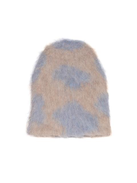BRAIN DEAD Cow Print Beanie - Sky Blue