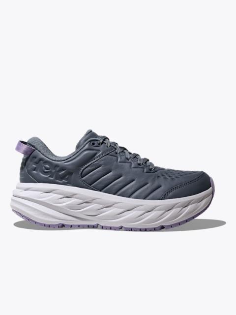 HOKA Women's Bondi SR Shoes in Faded Navy/Berry Patch