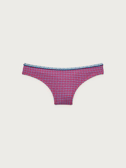 J.CREW Ronnie bikini bottom in scalloped gingham