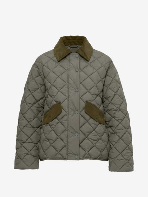Save The Duck quilted corduroy-collar jacket