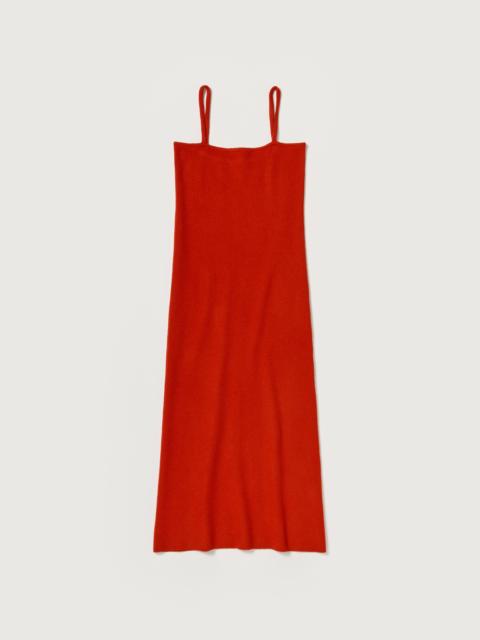 AURALEE SMOOTH FULLED WOOL KNIT DRESS