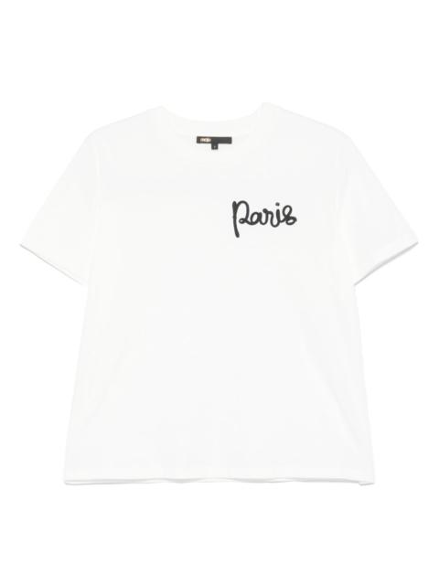 maje embroidered T-shirt