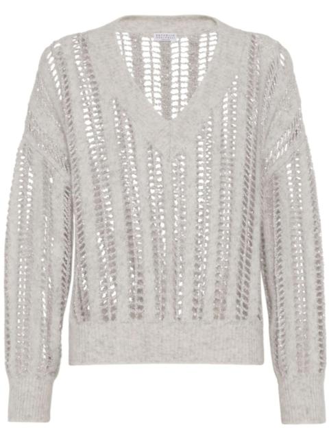 Brunello Cucinelli open-knit jumper