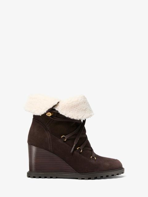 MICHAEL KORS Blakely Suede Wedge Boot
