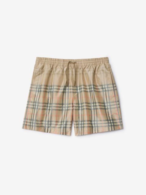 Burberry Gradient Check Swim Shorts