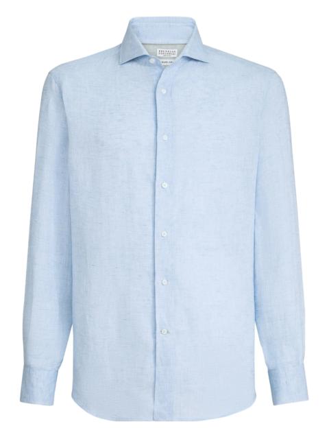 Brunello Cucinelli Brunello Cucinelli Spread-collar Button-fastening Shirt
