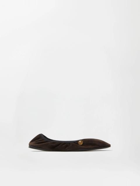 VERSACE Guanto Suede Ballerinas