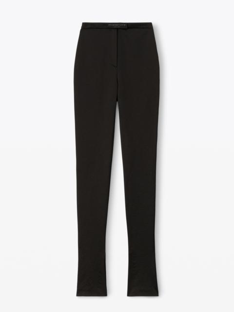 Alexander Wang tailored legging in stretch satin