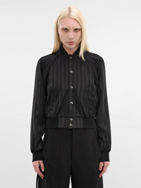 Ann Demeulemeester Arya Striped Raglan Bomber Jacket