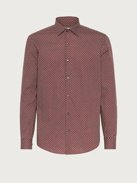 FERRAGAMO SHIRT WITH FOLIAGE PRINT