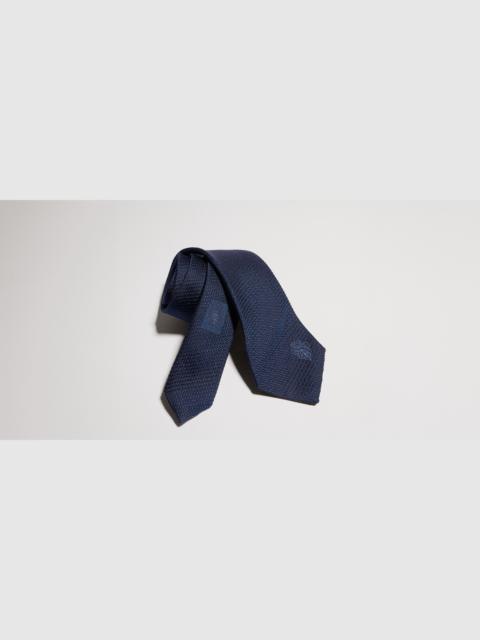 GUCCI Silk tie with embroidery