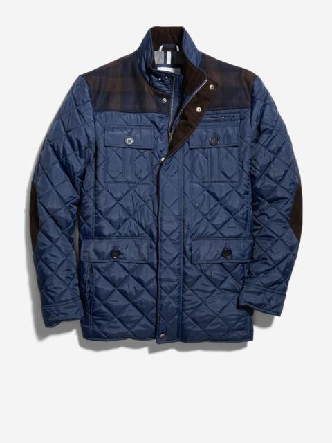 COLE HAAN Men's Mix Media Diamond Quilted Jacket