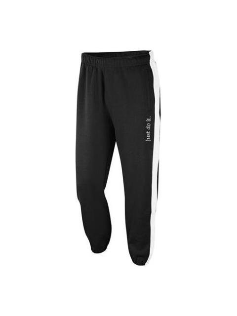 Nike Sportswear Jdi Embroidered Alphabet Contrasting Colors Fleece Knit Bundle Feet Sports Long Pant