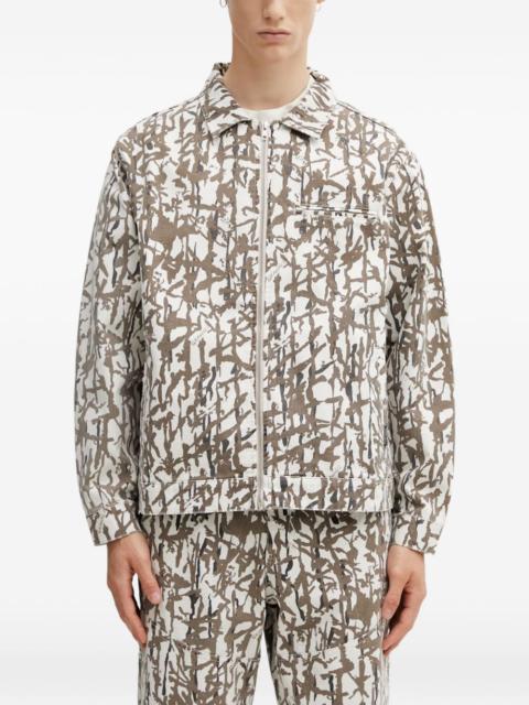 GRAMICCI abstract-print zip-up jacket