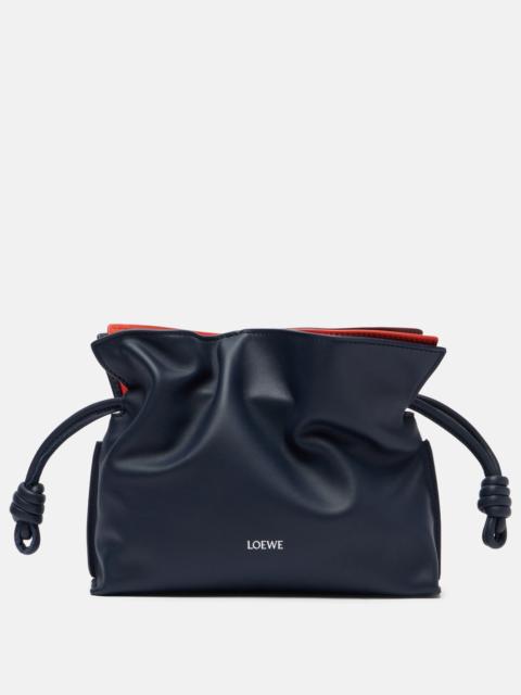 Loewe Layered Flamenco Mini leather clutch